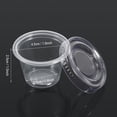 thumbnail image 2 of Cajas desechables de plástico para vasos de chutney, salsa transparente con tapa, comida para llevar caliente (1oz), 50 Uds., 2 of 3