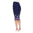 thumbnail image 3 of Women's Paisley Pencil Midi Skirt, 3 of 5