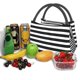 thumbnail image 3 of Fotbe Black And White Stripes Bolsa Térmica Portátil con Estampado, Bolsa de Entrega de Alimentos Aislada, Bolsa Reutilizable de Gran Capacidad para Comidas y Supermercado, 3 of 6