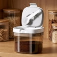 thumbnail image 4 of Airtight Coffee Canister, 8oz Coffee Storage Container with Scoop, Kitchen Food Storage Jar for Grounds Coffee, Beans, Tea, Sugar, Flour, Cereal, 800ml, 4 of 5