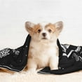 thumbnail image 4 of Yiaed Vintage Black white Plant skull Print Dog Blankets-Cat Blanket Washable for Couch Protection,Puppy Blanket, Soft Plush Reversible Throw Furniture Protector-Large, 4 of 8