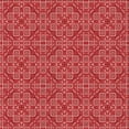 thumbnail image 1 of Ahgly Company Indoor Square Patterned Ferrari Red Area Rugs, 8' Square, 1 of 6