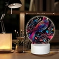 thumbnail image 6 of Naloa Artistic Colorful Bird Acrylic LED Night Light Custom LED Lights Personalized Nightlight Customized Gifts for Family Couples Friends, 6 of 9