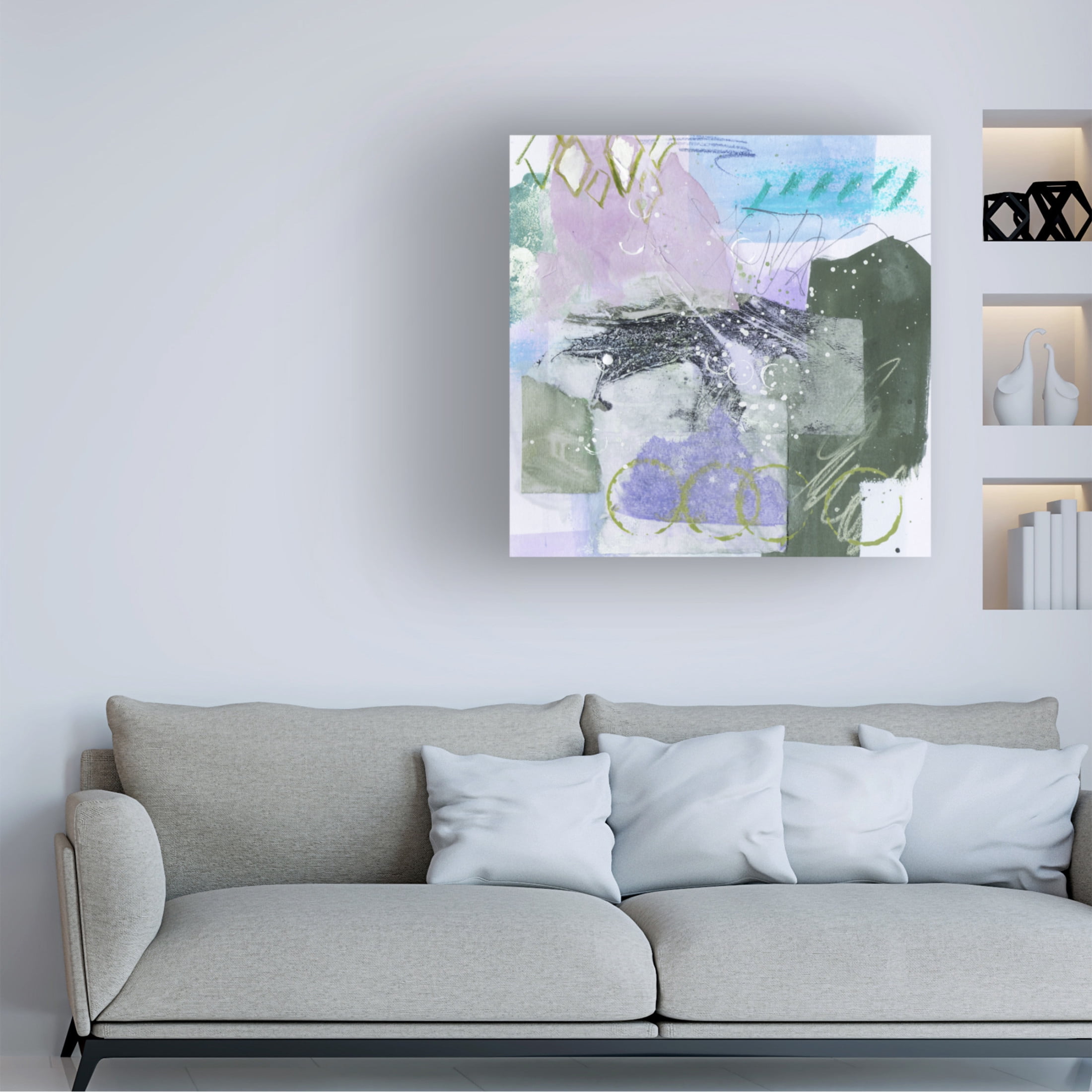 Trademark Fine Art Melissa Wang  Snow Petal I Canvas Wall Art