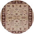 thumbnail image 1 of Ahgly Company Indoor Round Mid-Century Modern Sienna Brown Oriental Area Rugs, 3' Round, 1 of 6