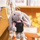 thumbnail image 3 of LLavero de peluche de conejo de orejas largas, colgante de juguete de peluche, bolso de muñeca con correa para el hombro, tamaño pequeñozhangyuxiang, 3 of 4