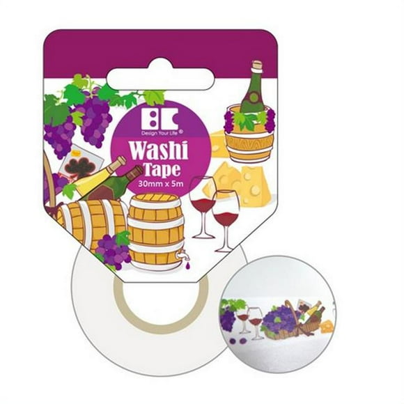 Best Creation Grape Washi Tape, 10 Piece Per Pack