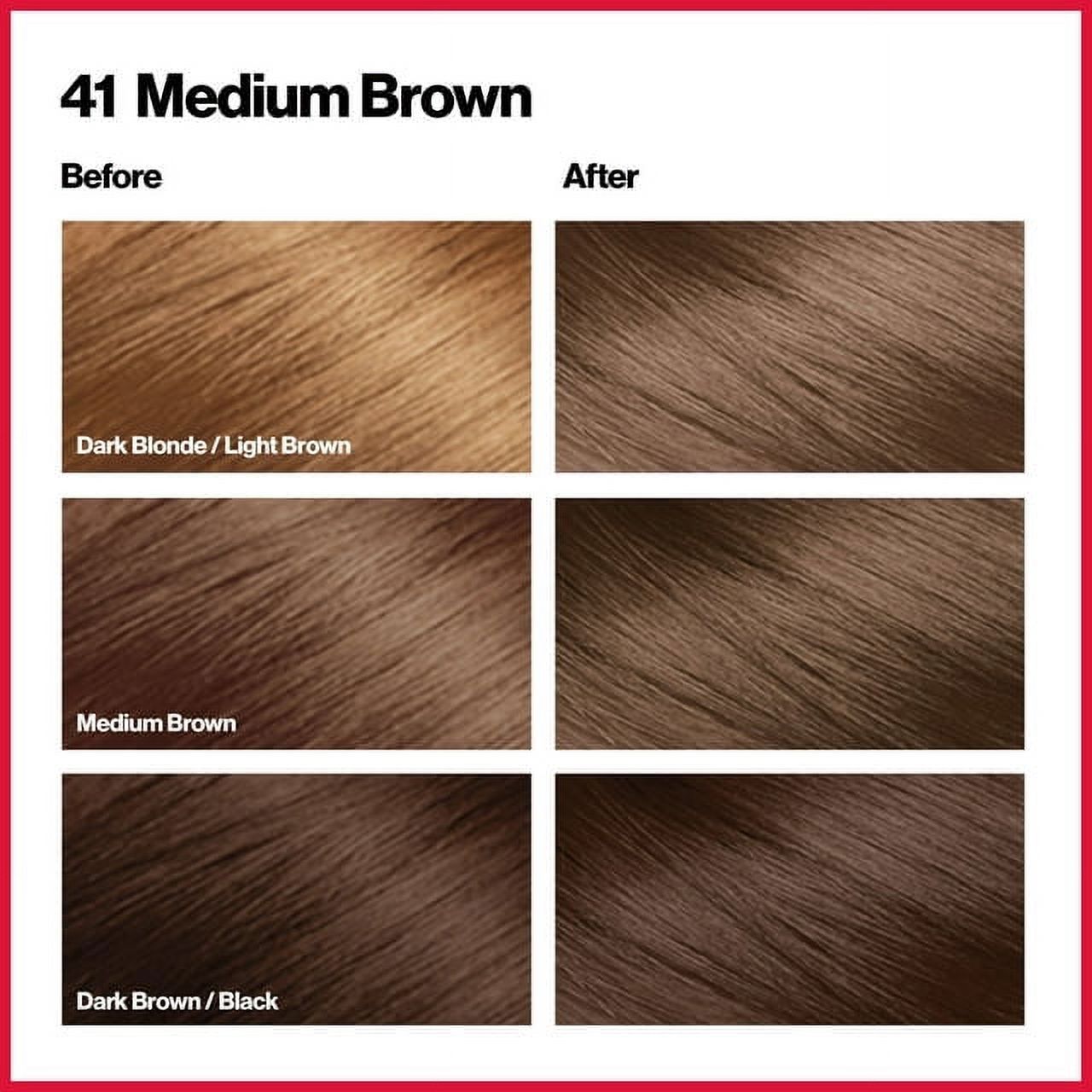 5 Pack Revlon ColorSilk Beautiful Permanent Hair Color (41) Medium Brown