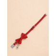thumbnail image 3 of 1pc Butterfly Knot Pet Collar For Cat And Dog, Adjustable Teddy Small Dog Collar With Bell, Neck Circumference, 3 of 4