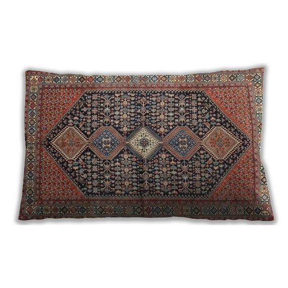 Ahgly Company Outdoor Rectangular Traditional Lumbar Throw Pillow, 13 inch by 19 inch