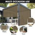 thumbnail image 6 of NAWAY 10'W x 8'H Outdoor Roller Shades,Cordless Patio Roll Up Blinds 92% UV Protection Exterior Shade Cloth Roll for Porch Gazebo Pergola Balcony Backyard,Mocha, 6 of 6