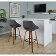 thumbnail image 4 of LumiSource Fabrico 30" Fixed-Height Barstool - Set of 2, 4 of 9