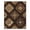 Black, Pattern 4, variant on ODIKA 4'x6' Machine Washable Non-Slip Area Rug, Aztec Brown High Traffic Rug, Brown, 950538