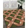 thumbnail image 3 of Ahgly Company Machine Washable Indoor Rectangle Transitional Bronze Brown Area Rugs, 5' x 8', 3 of 7