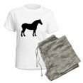 thumbnail image 5 of CafePress - Draft Horse Women's Light Pajamas - Women's Short Sleeve Print T-Shirt and Pants Light Cotton Pajama Set, 5 of 7