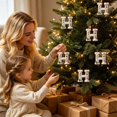 thumbnail image 4 of Clearance Personalized Christmas Ornaments, Letter H Clear Christmas Tree Ornaments, Christmas Tree Hanging Decorations for Xmax Tree, 4 of 7