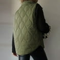 thumbnail image 3 of Xyxonk Puffer Vest Causal Sleeveless Quilted Jackets Zip Up Outerwear Vests Womens Fall Fashion 2025,Army Green XL, 3 of 4