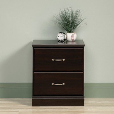 Sauder Parklane Nightstand Espresso Finish Walmart Com Walmart Com