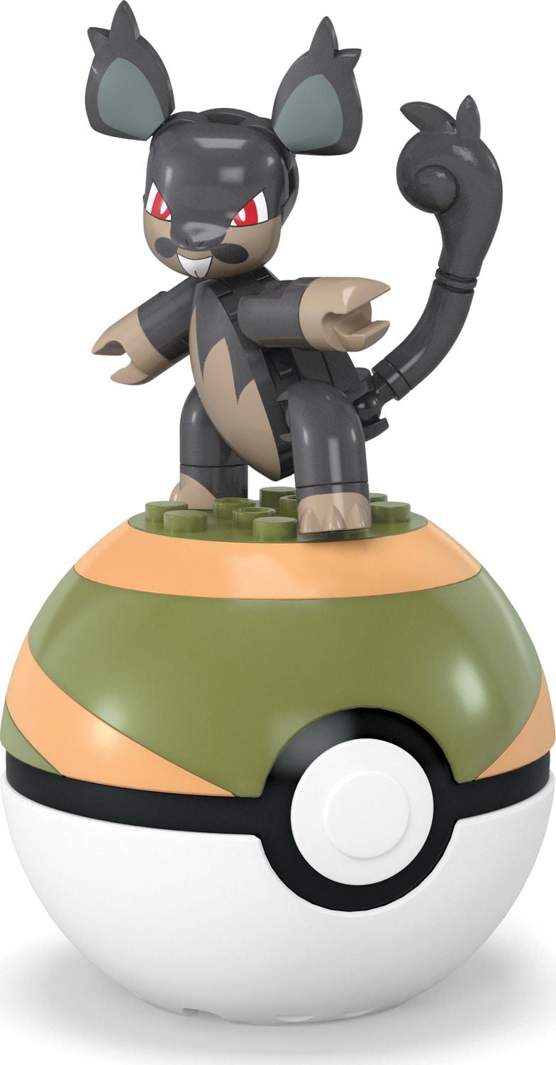 MEGA Pokemon Alolan Rattata Building Toy Kit, Poseable Action Figure (29 Pieces) for Kids