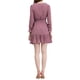 thumbnail image 3 of Vestido de gasa con volantes y lazo en la cintura de puntos suizos para mujer M color rosa polvo, 3 of 7