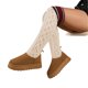 thumbnail image 1 of Botas de calcetín de lana sobre la rodilla para mujer botas de invierno extragrandes, 1 of 6