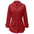 thumbnail image 4 of ZJXFGS Pea Coats For Women Lightweight Coats For Women Women'S Winter Wool Coat Womens Coats And Jackets Long Coats For Women Trendy Trench Coat Women Womens Jacket Red S, 4 of 9