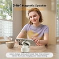 thumbnail image 2 of Imego Portable Mini Magnetic Bluetooth Speaker Adjustable Phone Stand & Kitche, Refrigerator, Anything Magnet, Gifts White, 2 of 7