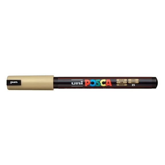 POSCA Paint Pen, PC-1MR Ultra-Fine Tip, Gold