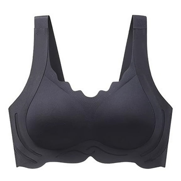 HEVIRGO Lady Bra Seamless Plus Size Thin Push-up 3D Full Cup Wide Shoulder Strap Good Support Thin Sport Bra Lady Daily Exercise Underwear