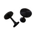 thumbnail image 4 of Esquirla 2 Pieces Curtain Holdbacks Decorative Curtain Holders Wall Mounted, Drapery Tieback Hooks Metal Drape Holder for Office Hotel Black, 4 of 8