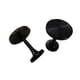 thumbnail image 4 of 2 soportes decorativos para cortinas, accesorios de pared elegantes. Negro, 4 of 9