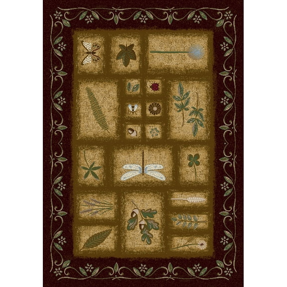 Milliken Signature Area Rug MEADOW DARK CHOCOLATE Meadow Dark Chocolate 5' 4" x 7' 8" Rectangle