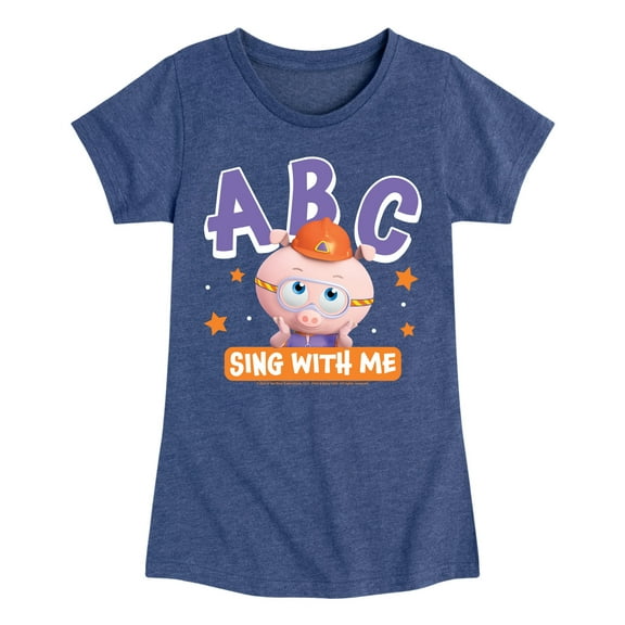 Super Why - Abc Sing With Me - Girls Toddler And Youth Fitted Short Sleeve Graphic T-Shirt