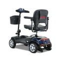 thumbnail image 6 of 4 Wheels Travel Mobility Scooter, Folding Motorized Scooter with Front and Rear LED Light, Compact Electric Wheelchair with Basket, Heavy Duty Mobility Scooter for Seniors Adults, Blue, 6 of 10