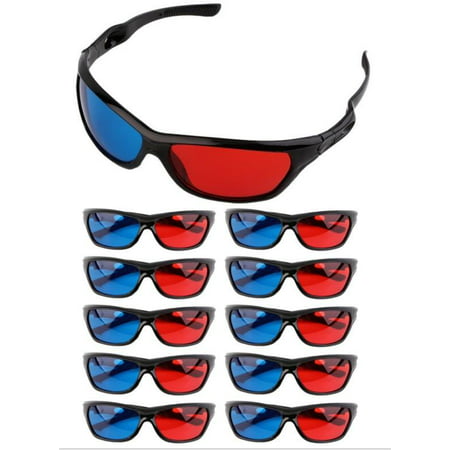 Frame Amo Universal Anaglyph 3D TV Glass, Red and Blue Lens,