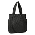 thumbnail image 4 of Lipstore Tennis Bag Racket Tote Seperate Compartment Portable Rackets Bag for Gym Man Black, 4 of 8