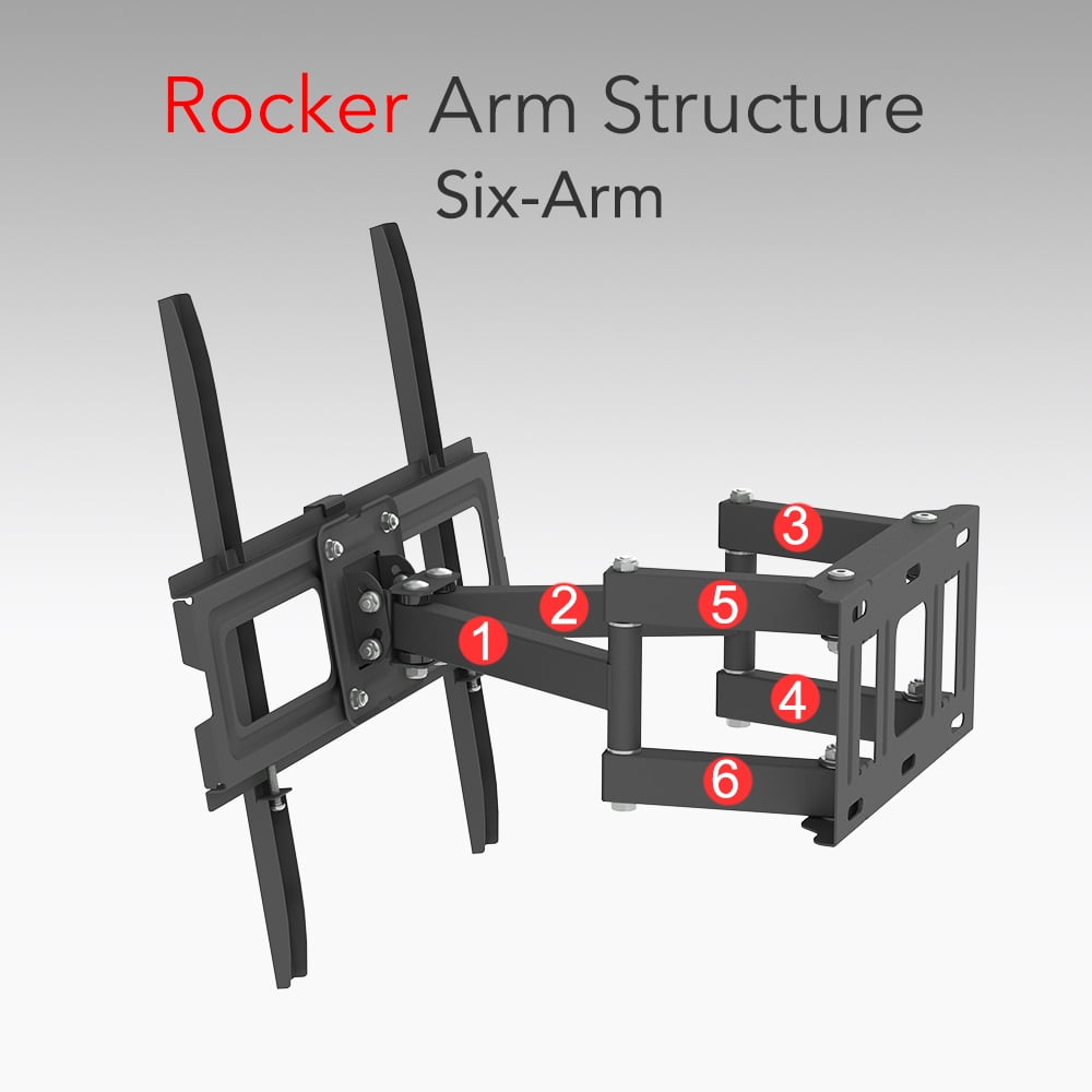 Ktaxon 26-55" Adjustable Wall Mount Bracket Rotatable TV Stand with Spirit Level