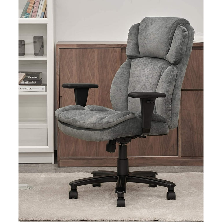 CLATINA Ergonomic Big Tall Executive Office Chair with Upholstered Swivel 400lbs High Capacity Adjustable Height Thick P