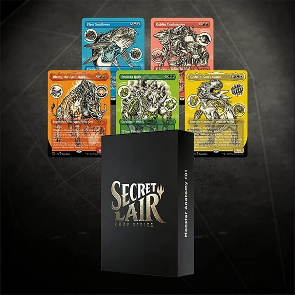 Magic TCG Magic: The Gathering Secret Lair: Monster Anatomy 101 (Foil Etched)