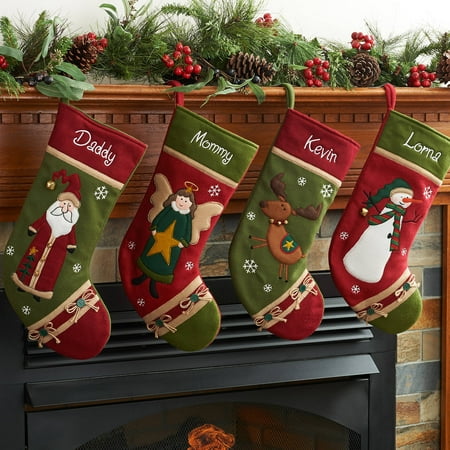 Personalized Country Character Christmas Stocking Available In Different