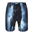 thumbnail image 3 of Zufioo Night Scene of Wolves for Men's Casual Beach Shorts, Sports Fitness Quick-drying Drawstring Shorts with Pockets for Home Wear-Medium, 3 of 6