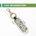 thumbnail image 3 of Wukai Skull with Cash Print Leather Car Keychain, Universal Key Fob Keychain, Leather Key Chain Holder for Men and Women,360 Degree Rotatable, 3 of 5