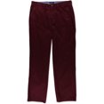thumbnail image 1 of Nautica Pantalones chinos casuales de sarga de ajuste clásico para hombre, rojo, 32W x 30L Nautica chino, 1 of 2