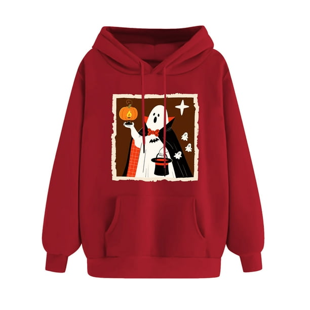 Yunshenla Sweat A Capuche Femme Pull Halloween Drôle