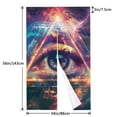 thumbnail image 2 of Noren Japanese Style Doorway Curtain Printed Door Tapestry Room Divider Curtains, 34" Width x 56" Long, Multi-Dimensional All Seeing Eye (66), 2 of 5
