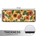 thumbnail image 5 of Kitchen Rugs Sets Of 2,Beige Red Sunflower Pattern Anti Fatigue Kitchen Mat Rugs Non Slip Washable,Decorative Kitchen Floor Mats for Kitchen,Sink,Laundry,17"x47"+17"x47", 5 of 5
