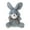 Gray, variant on Plush Bunny Doll Keychain - Mini Stuffed Animal Bag Charm, 5 Inches