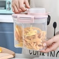 thumbnail image 4 of tredstone Good Sealing Cereal Storage Container Thoughtful Dry Food Storage Container For Kitchen Transparent Blue, 4 of 6