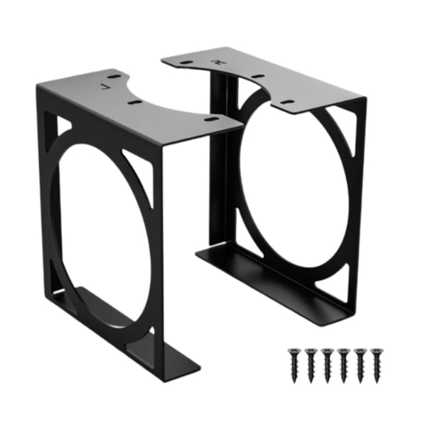 Soporte de metal para consola de juegos debajo del escritorio, soporte de almacenamiento para accesorios de juegos, organizador que ahorra espacio