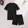 thumbnail image 4 of GINGTTO Men's Summer 2 Piece Short Set Casual Athletic Workout Outfits Loose Fit T-Shirt and Elastic Waist Shorts, 4 of 7